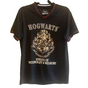 Wizarding World Harry Potter Universal Hogwarts School Jersey T Shirt Sz SM
